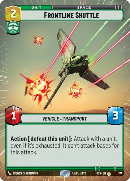 Frontline Shuttle (Hyperspace), Spark of Rebellion 374