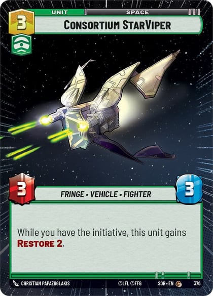 Consortium StarViper (Hyperspace), Spark of Rebellion 376