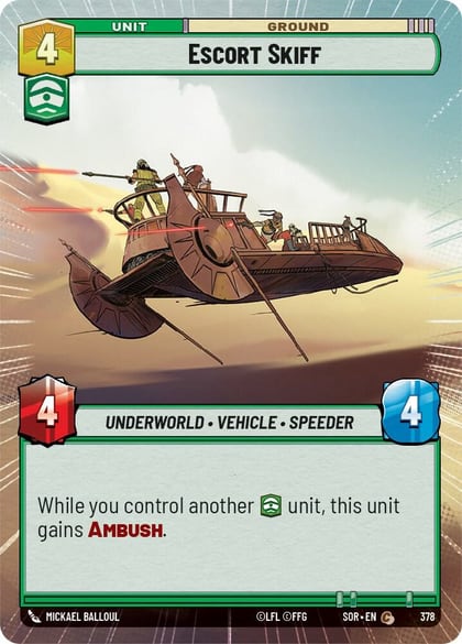 Escort Skiff (Hyperspace), Spark of Rebellion 378