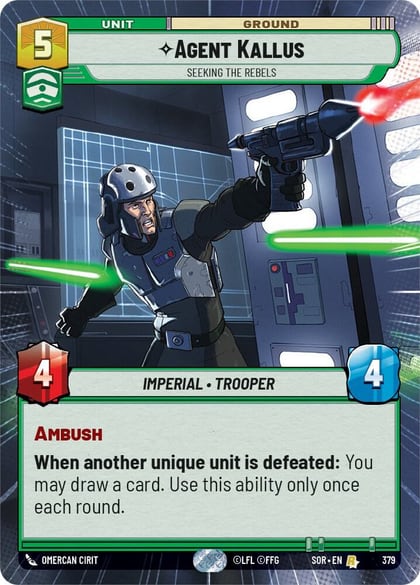 Agent Kallus - Seeking the Rebels (Hyperspace), Spark of Rebellion 379