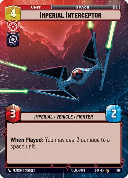 Imperial Interceptor (Hyperspace), Spark of Rebellion 396