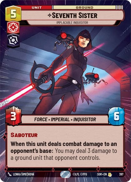 Seventh Sister - Implacable Inquisitor (Hyperspace), Spark of Rebellion 397
