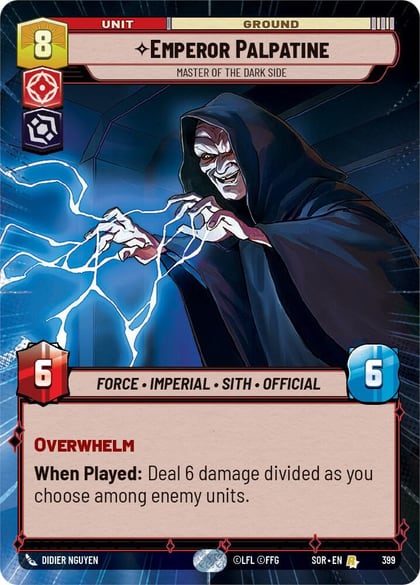 Emperor Palpatine - Master of the Dark Side (Hyperspace), Spark of Rebellion 399