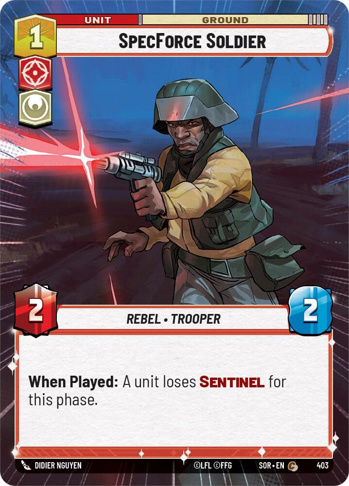 SpecForce Soldier (Hyperspace), Spark of Rebellion 403