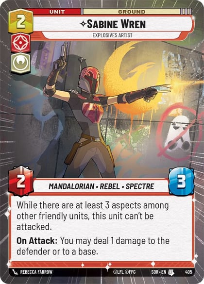 Sabine Wren - Explosives Artist (Hyperspace), Spark of Rebellion 405