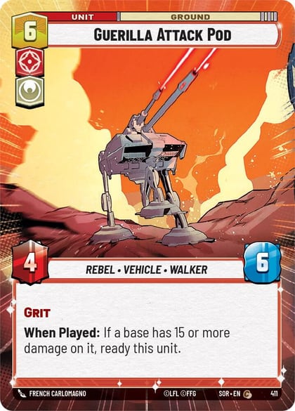 Guerilla Attack Pod (Hyperspace), Spark of Rebellion 411
