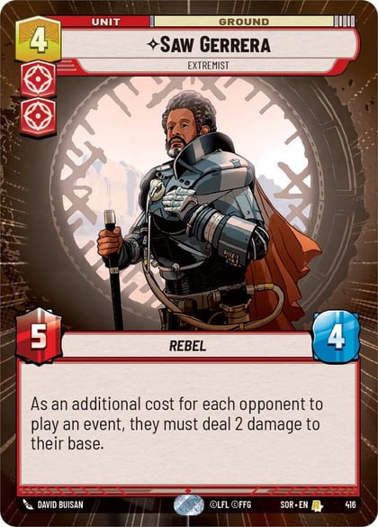 Saw Gerrera - Extremist (Hyperspace), Spark of Rebellion 416