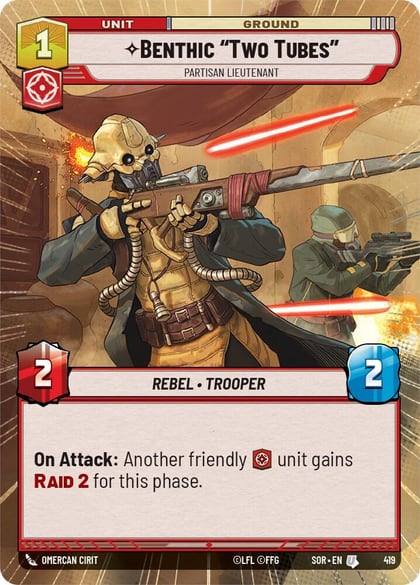 Benthic "Two Tubes" - Partisan Lieutenant (Hyperspace), Spark of Rebellion 419