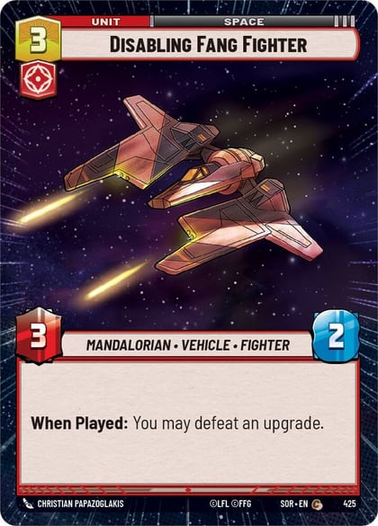 Disabling Fang Fighter (Hyperspace), Spark of Rebellion 425
