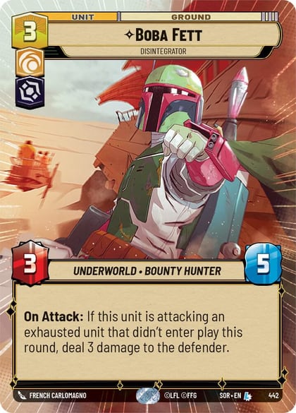 Boba Fett - Disintegrator (Hyperspace), Spark of Rebellion 442