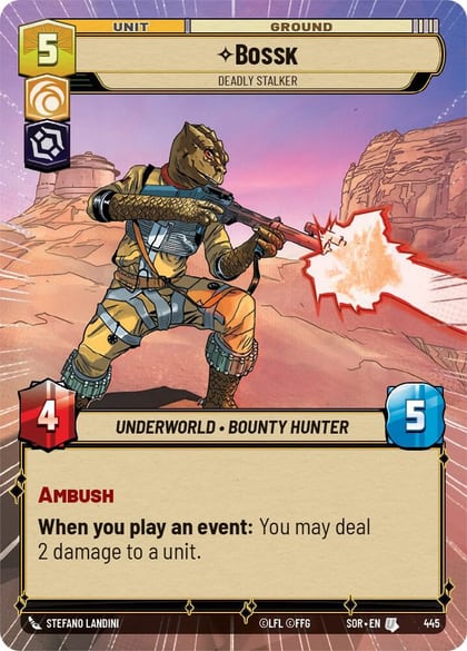 Bossk - Deadly Stalker (Hyperspace), Spark of Rebellion 445