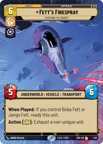 Fett's Firespray - Pursuing the Bounty (Hyperspace), Spark of Rebellion 447