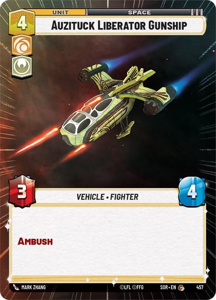 Auzituck Liberator Gunship (Hyperspace), Spark of Rebellion 457