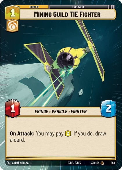 Mining Guild TIE Fighter (Hyperspace), Spark of Rebellion 468