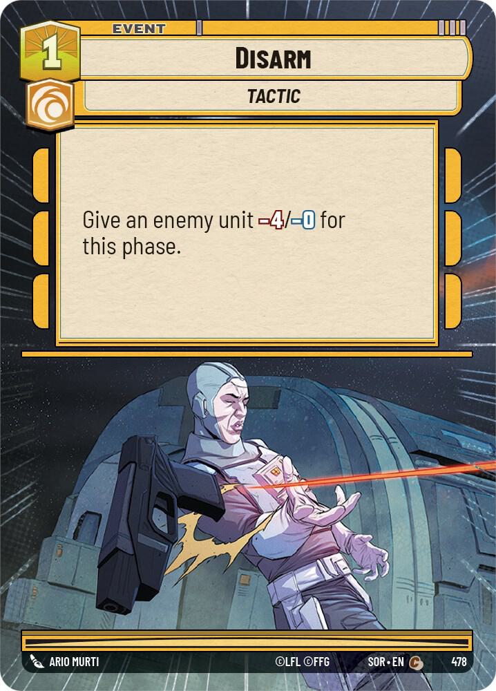 Disarm (Hyperspace), Spark of Rebellion 478