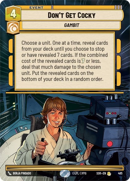 Don't Get Cocky (Hyperspace), Spark of Rebellion 485