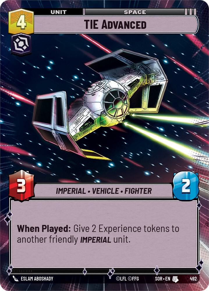 TIE Advanced (Hyperspace), Spark of Rebellion 492