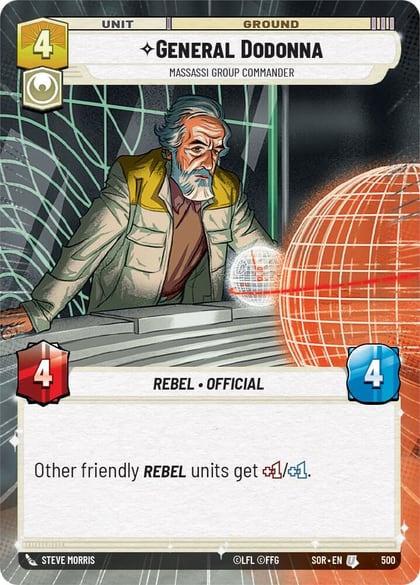 General Dodonna - Massassi Group Commander (Hyperspace), Spark of Rebellion 500