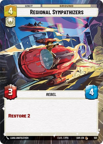 Regional Sympathizers (Hyperspace), Spark of Rebellion 501