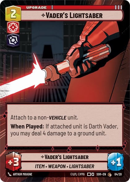 Vader's Lightsaber (Hyperspace), Spark of Rebellion: Weekly Play Promos 04/20