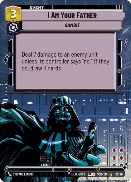I Am Your Father (Hyperspace), Spark of Rebellion: Weekly Play Promos 05/20