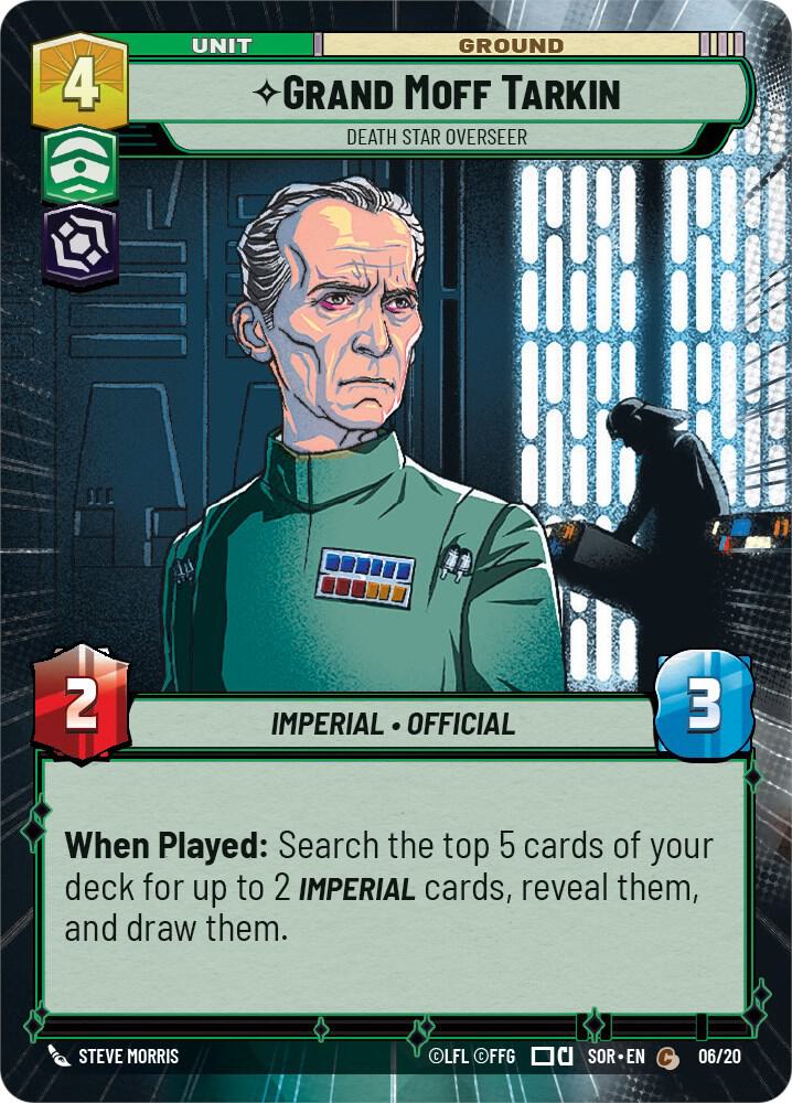 Grand Moff Tarkin - Death Star Overseer (Hyperspace), Spark of Rebellion: Weekly Play Promos 06/20