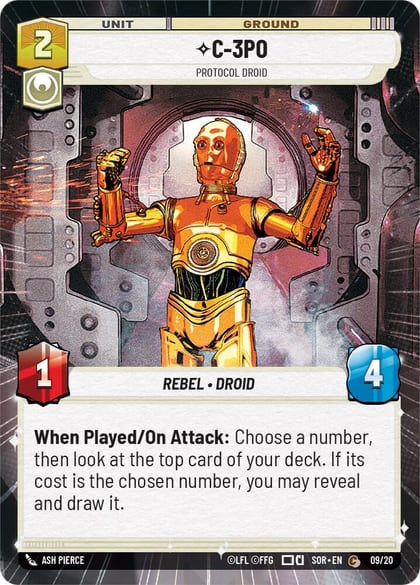 C-3PO - Protocol Droid (Hyperspace), Spark of Rebellion: Weekly Play Promos 09/20