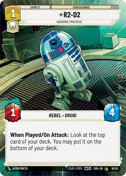 R2-D2 - Ignoring Protocol (Hyperspace), Spark of Rebellion: Weekly Play Promos 10/20