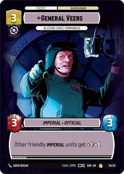 General Veers - Blizzard Force Commander, Spark of Rebellion: Weekly Play Promos 20/20
