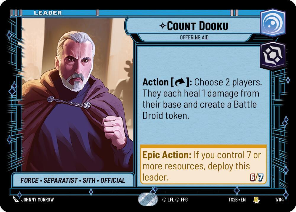 Count Dooku - Offering Aid, Twin Suns 1/84