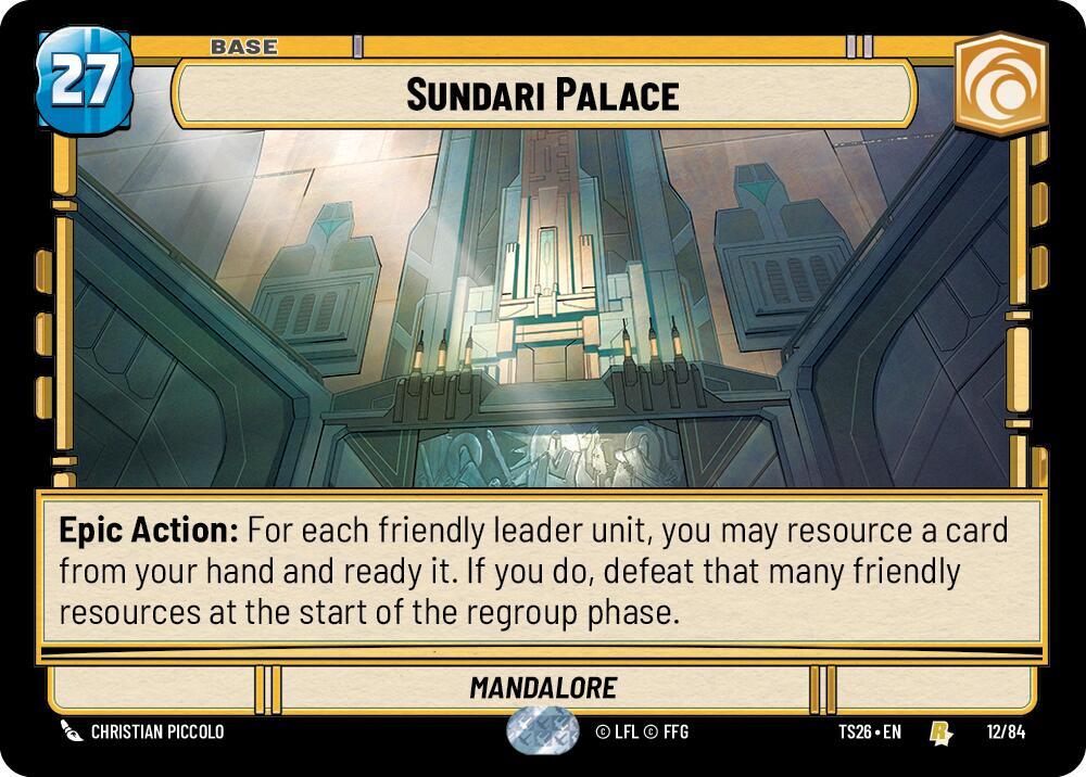 Sundari Palace, Twin Suns 12/84