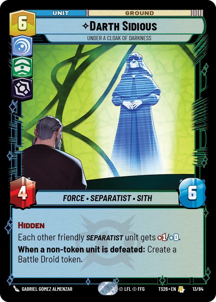 Darth Sidious - Under a Cloak of Darkness, Twin Suns 13/84
