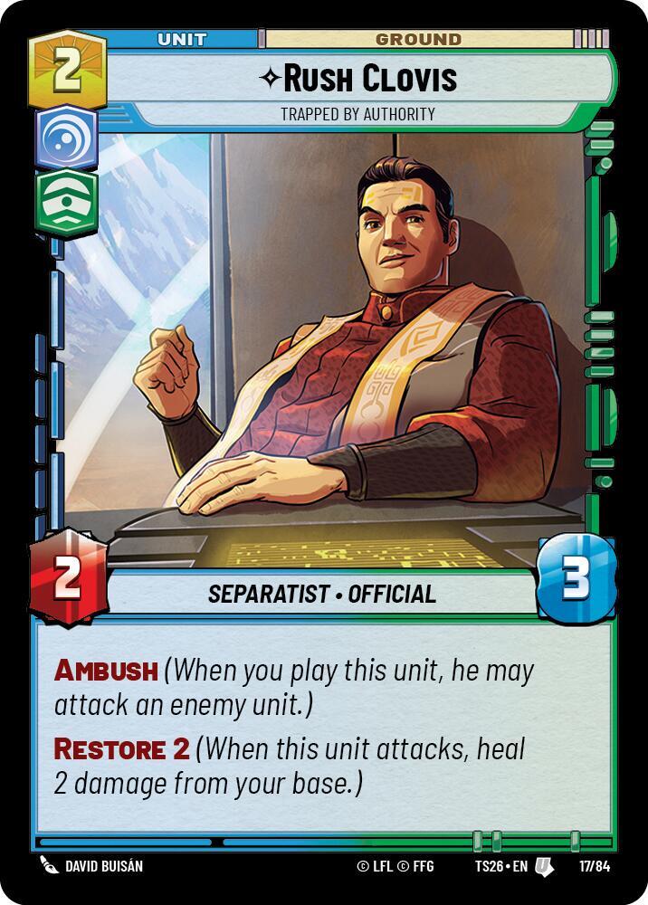 Rush Clovis - Trapped by Authority, Twin Suns 17/84
