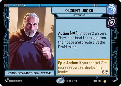 Count Dooku - Offering Aid, Twin Suns 1/84