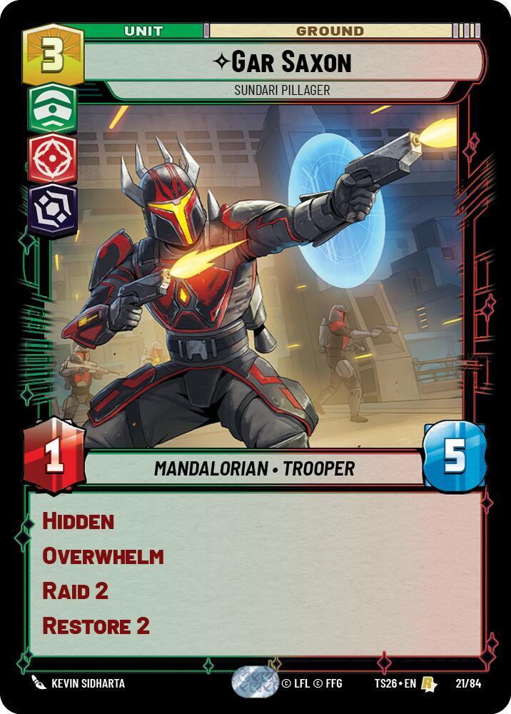 Gar Saxon - Sundari Pillager, Twin Suns 21/84