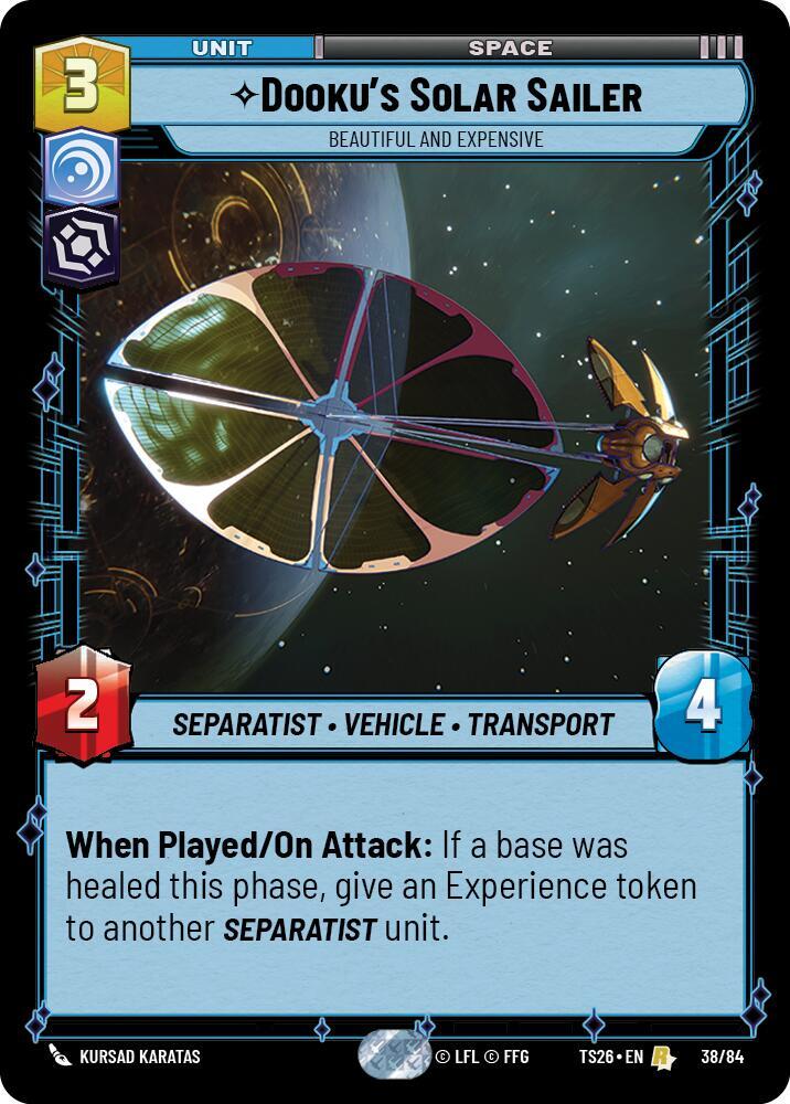 Dooku's Solar Sailer - Beautiful and Expensive, Twin Suns 38/84