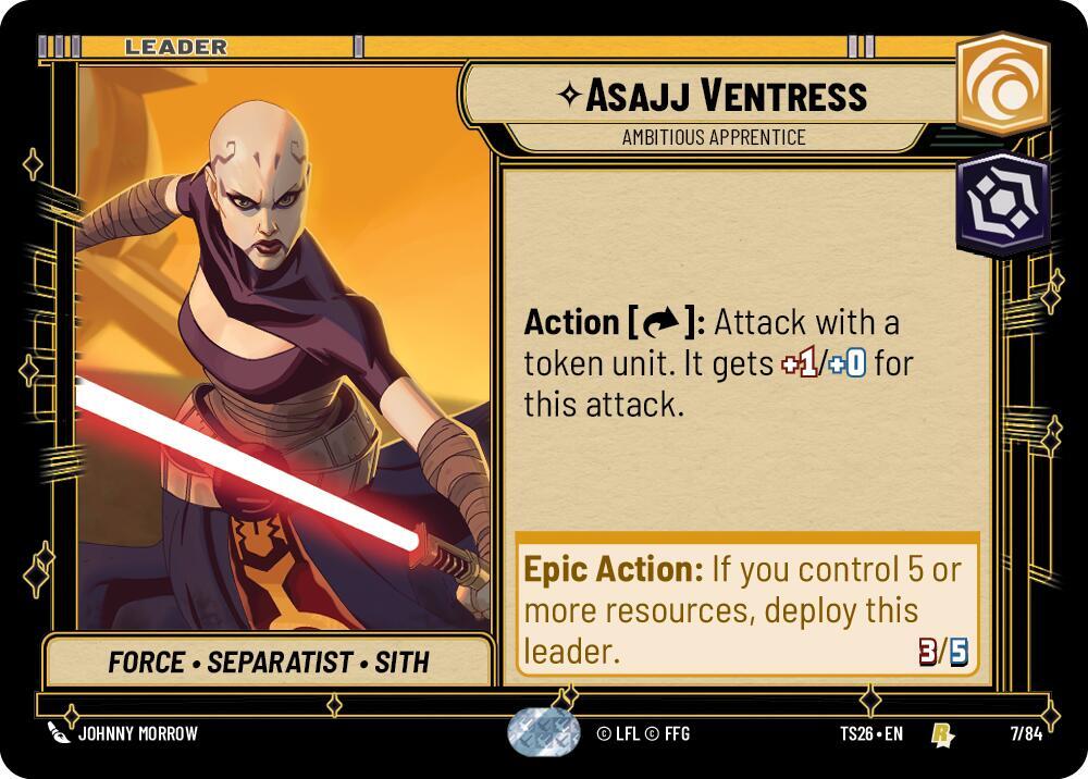 Asajj Ventress - Ambitious Apprentice, Twin Suns 7/84