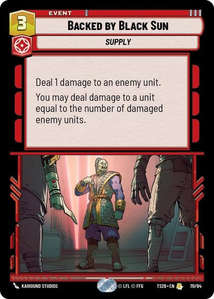 Backed by Black Sun, Twin Suns 70/84