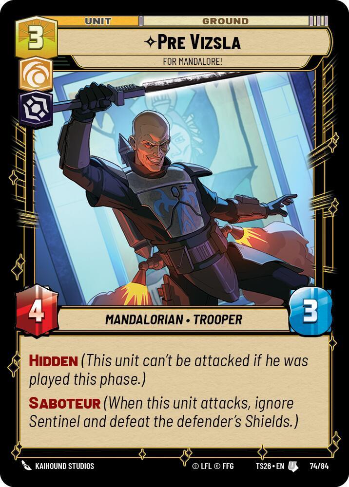 Pre Vizsla - For Mandalore!, Twin Suns 74/84