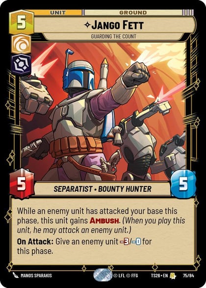 Jango Fett - Guarding the Count, Twin Suns 75/84