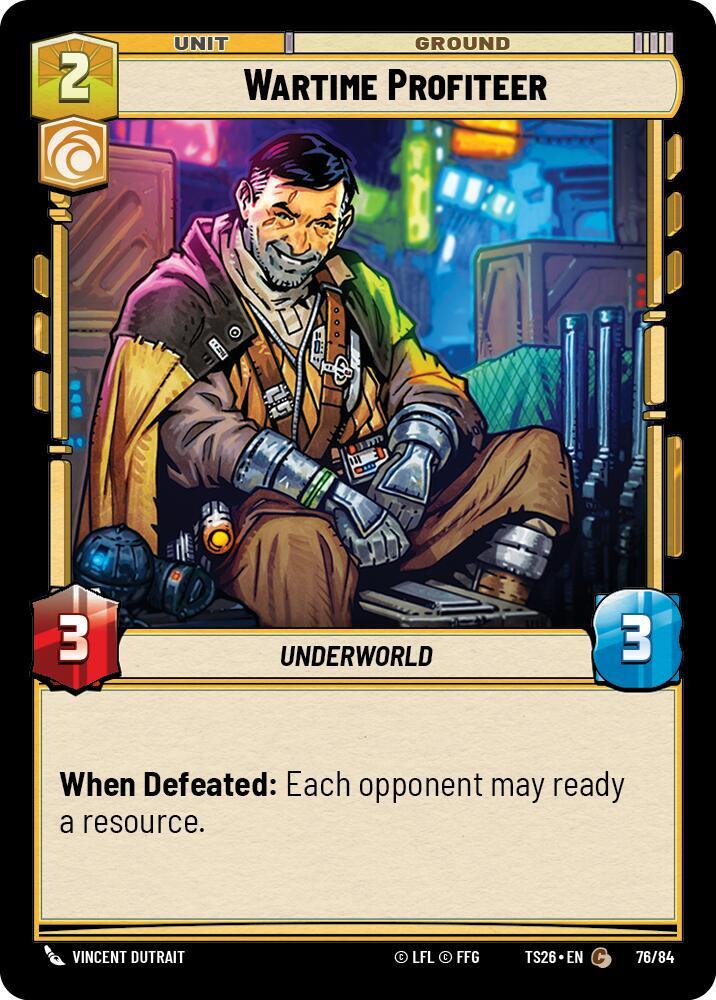 Wartime Profiteer, Twin Suns 76/84