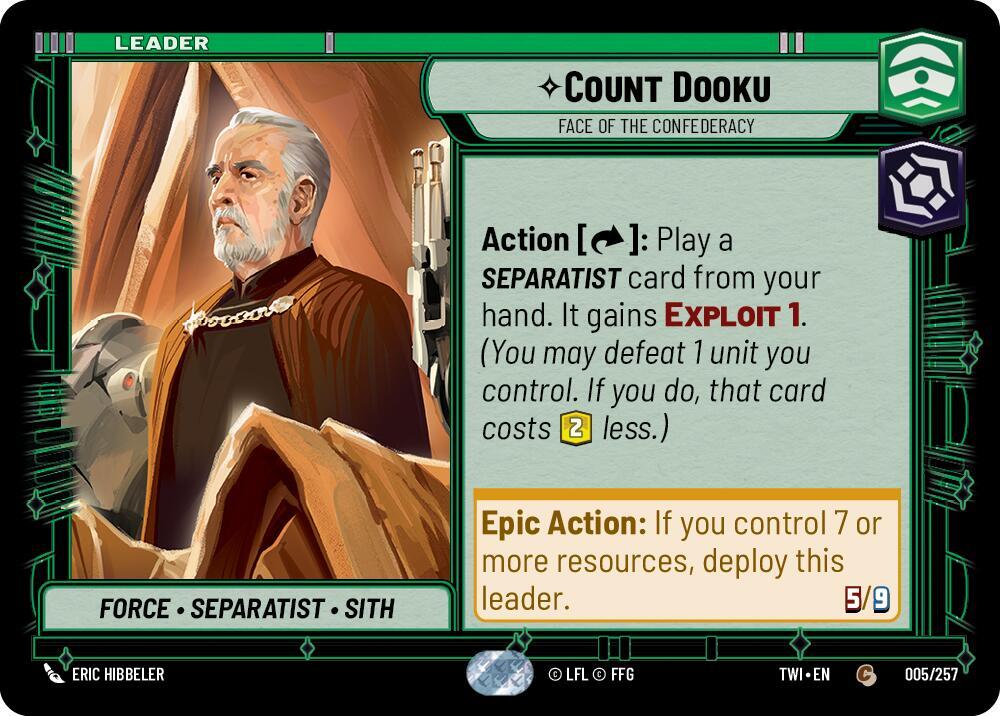 Count Dooku - Face of the Confederacy, Twilight of the Republic 005/257