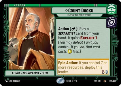 Count Dooku - Face of the Confederacy, Twilight of the Republic 005/257
