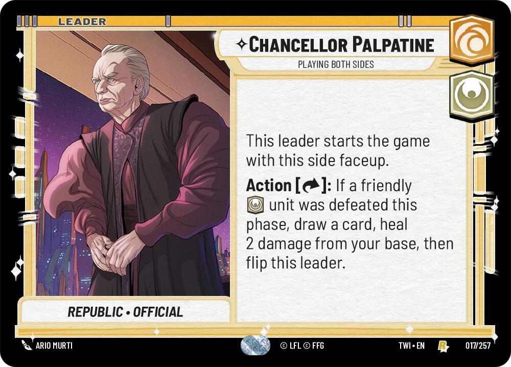 Chancellor Palpatine - Playing Both Sides, Twilight of the Republic 017/257