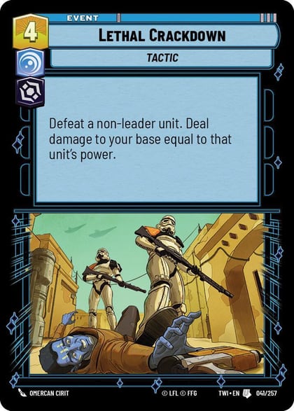 Lethal Crackdown, Twilight of the Republic 041/257