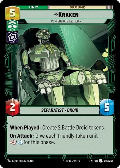 Kraken - Confederate Tactician, Twilight of the Republic 084/257