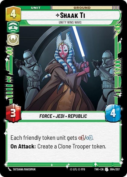 Shaak Ti - Unity Wins Wars, Twilight of the Republic 094/257