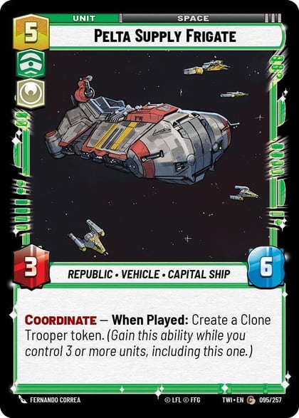 Pelta Supply Frigate, Twilight of the Republic 095/257