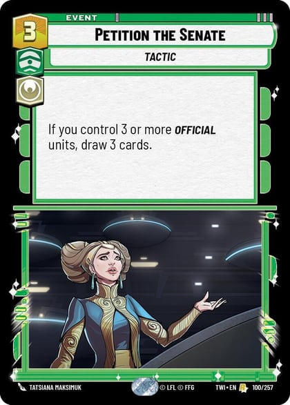 Petition the Senate, Twilight of the Republic 100/257