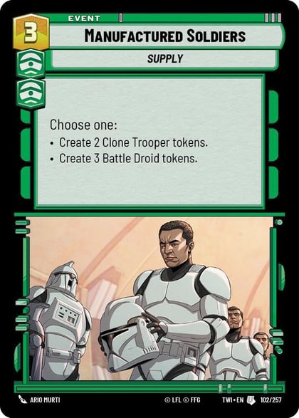 Manufactured Soldiers, Twilight of the Republic 102/257